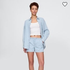 Gap Denim Shirt and Shorts Set